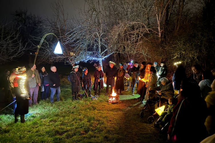 The annual Wellington Wassail organised by the Wellington Folk & Custom Society